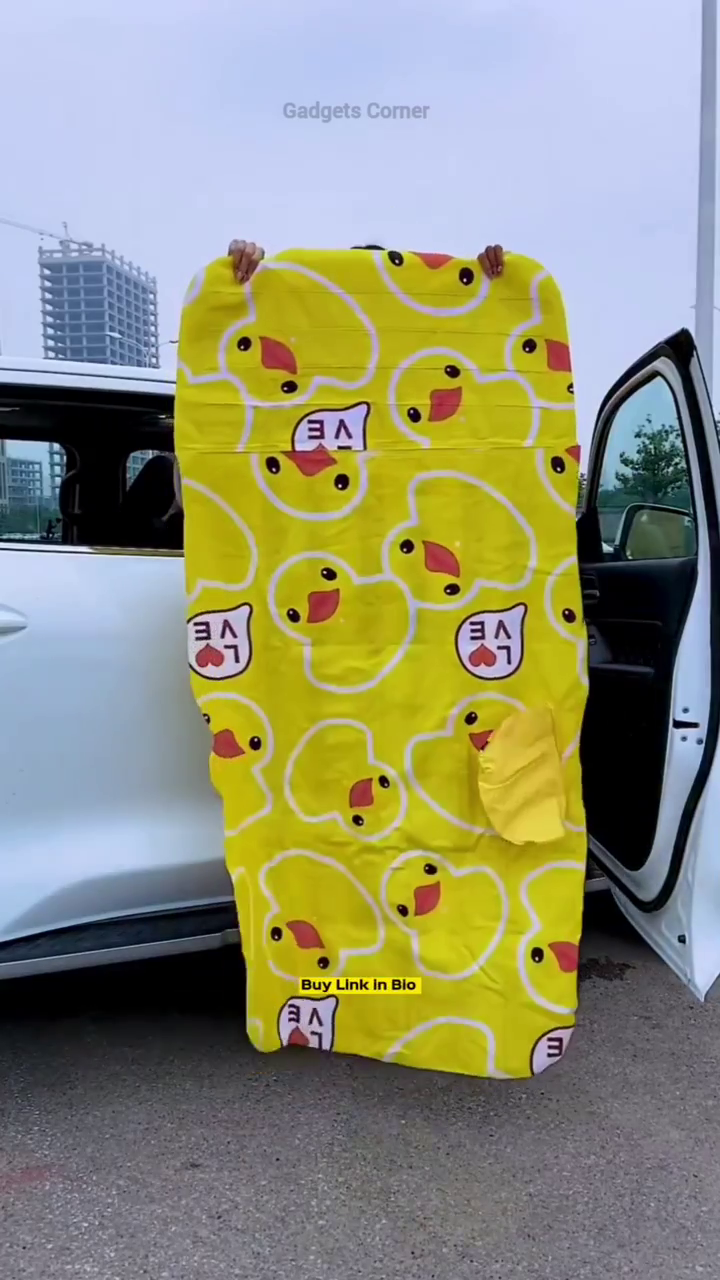 Inflatable Car Mattress with Cute Duck Design – Portable Backseat Bed for Road Trips and Camping - Image 3