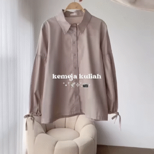 Latte Oversized Shirt – Elegant & Minimalist