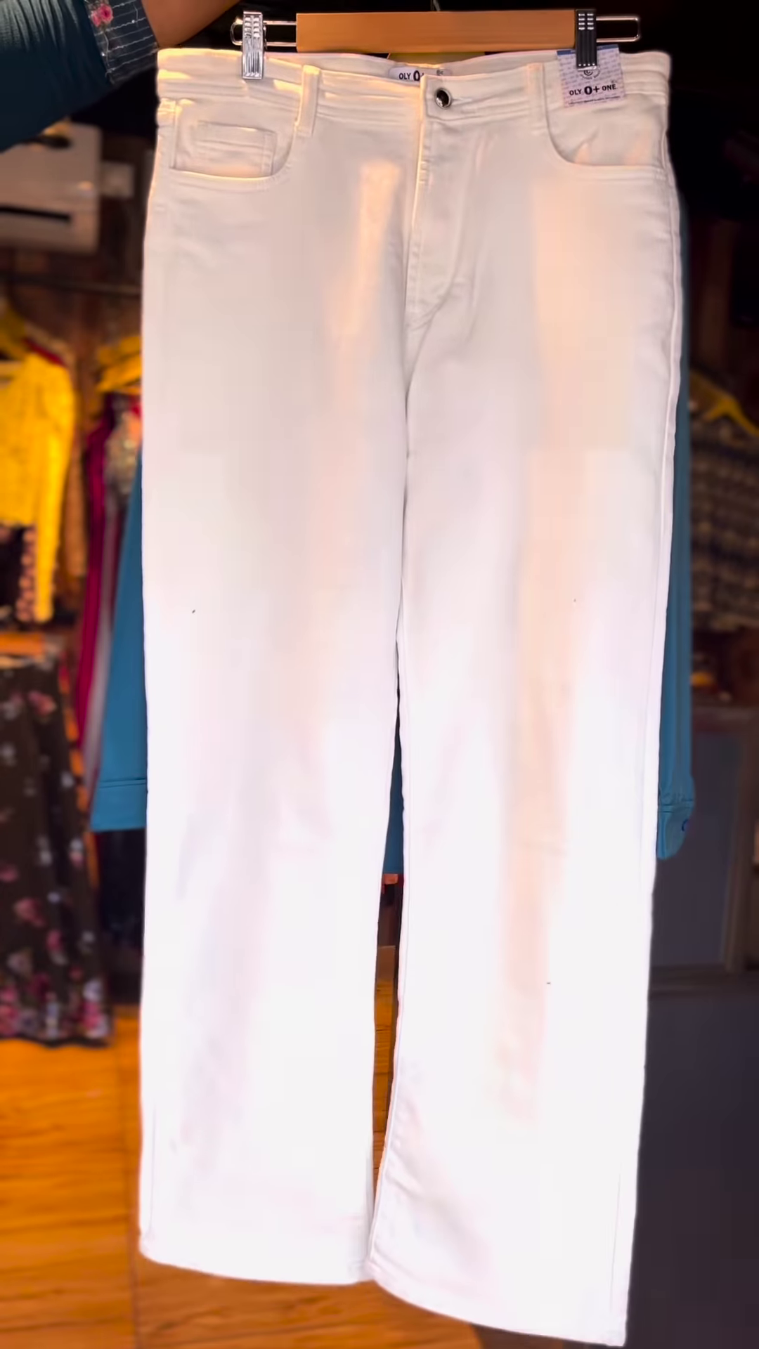 Teal Satin Shirt with White Tank Top & Wide-Leg Pants – Effortless Luxe - Image 2