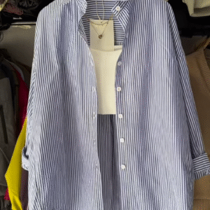 Classic Striped Button-Down Shirt – Timeless & Versatile
