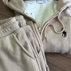 Zip-Up Hoodie & Jogger Co-ord Set 🔥 Available in Red, Beige & Brown