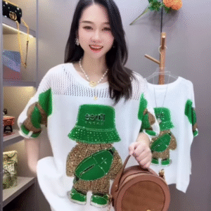 Chic and Playful Two-Piece Lounge Set