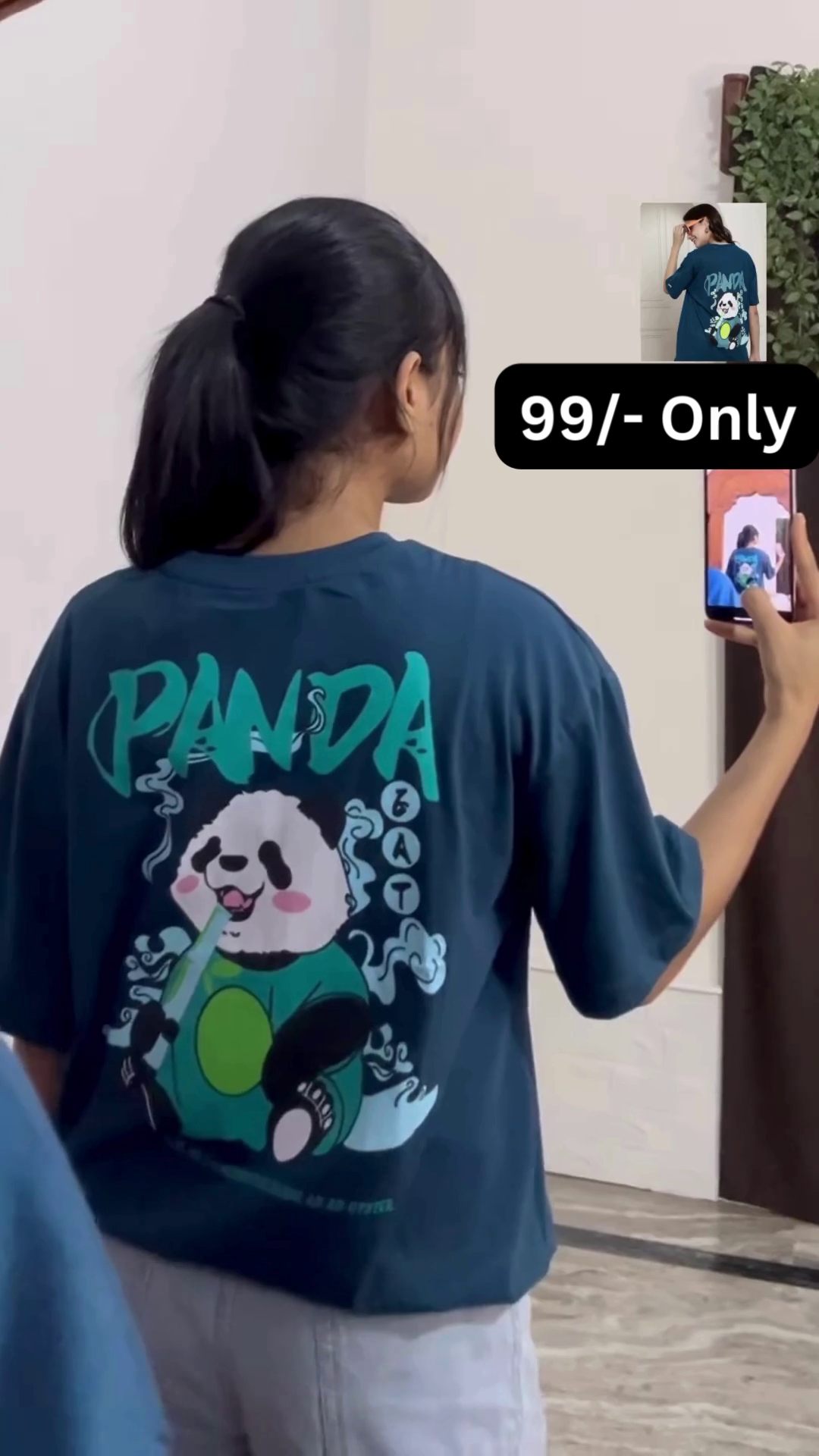 White Graphic T-Shirt with Bold Red and Car Print - Image 3