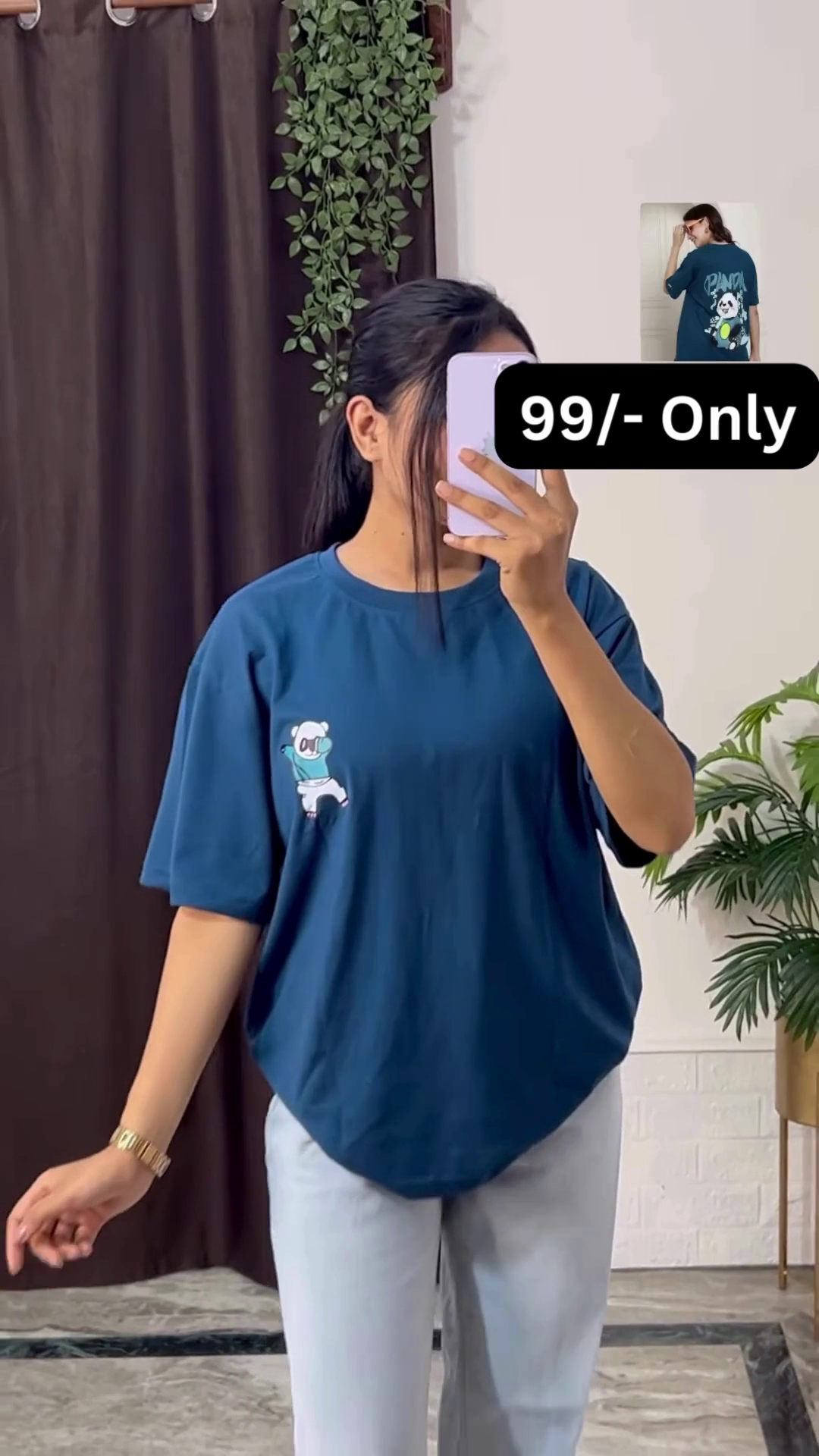 White Graphic T-Shirt with Bold Red and Car Print - Image 4