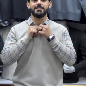 LIGHT BEIGE LAMBORGHINI ZIP-UP JACKET