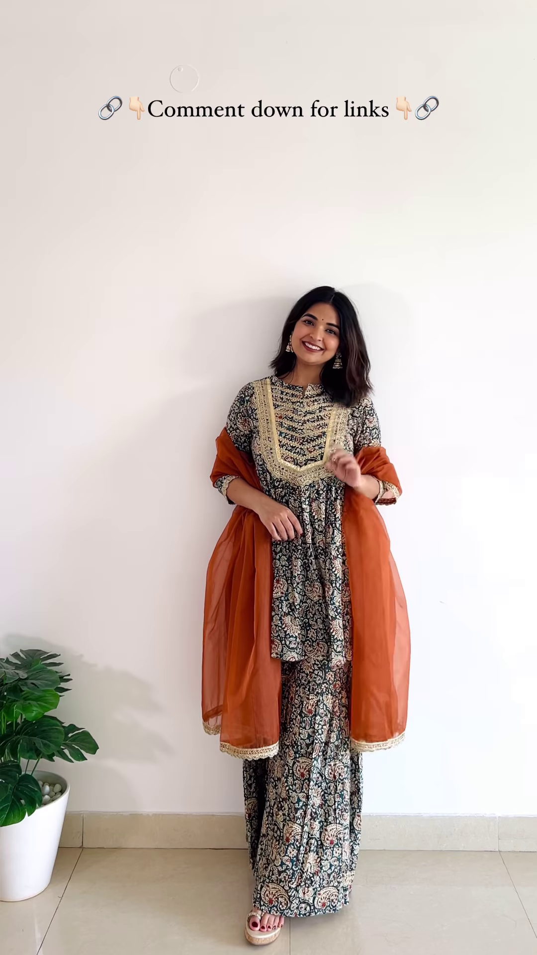 Deep Royal Purple Silk Suit with Ornate Gold Zari Embroidery and Straight Pants - Elegant Party Wear - Image 3