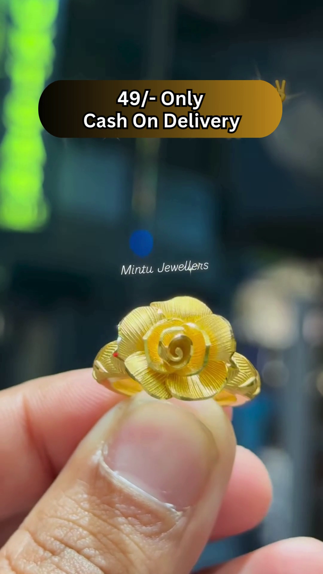 Rose Flower Ring - Delicate Floral Jewelry